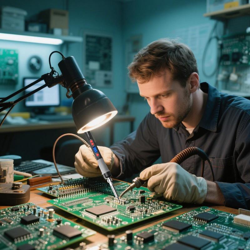 Petit outil de soudage 90W, fer à souder électronique, Kit de soudure ergonomique à chauffage rapide, Machine à souder portative pour projets domestiques