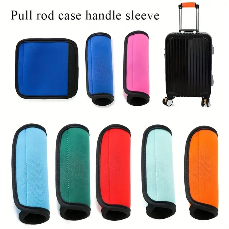 Cómoda asa de neopreno para equipaje, empuñadura envolvente, nueva maleta de equipaje, bolsa, identificador de asa, agarre para cochecito, funda protectora, pieza de bolsa