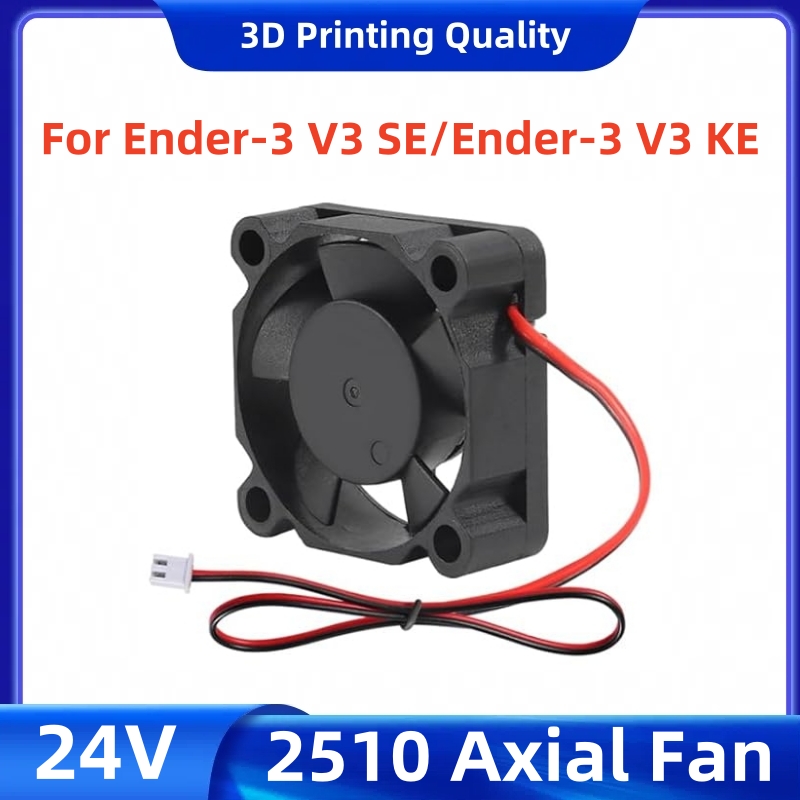 Do zestawu wentylatora Creality Ender-3 V3 SE 24 V, wentylator osiowy 2510 do drukarki 3D Ender-3 V3 SE/Ender-3 V3 KE