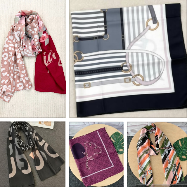 Autumn and winter light luxury, versatile and elegant gift printed shawls and scarves for foreign trade