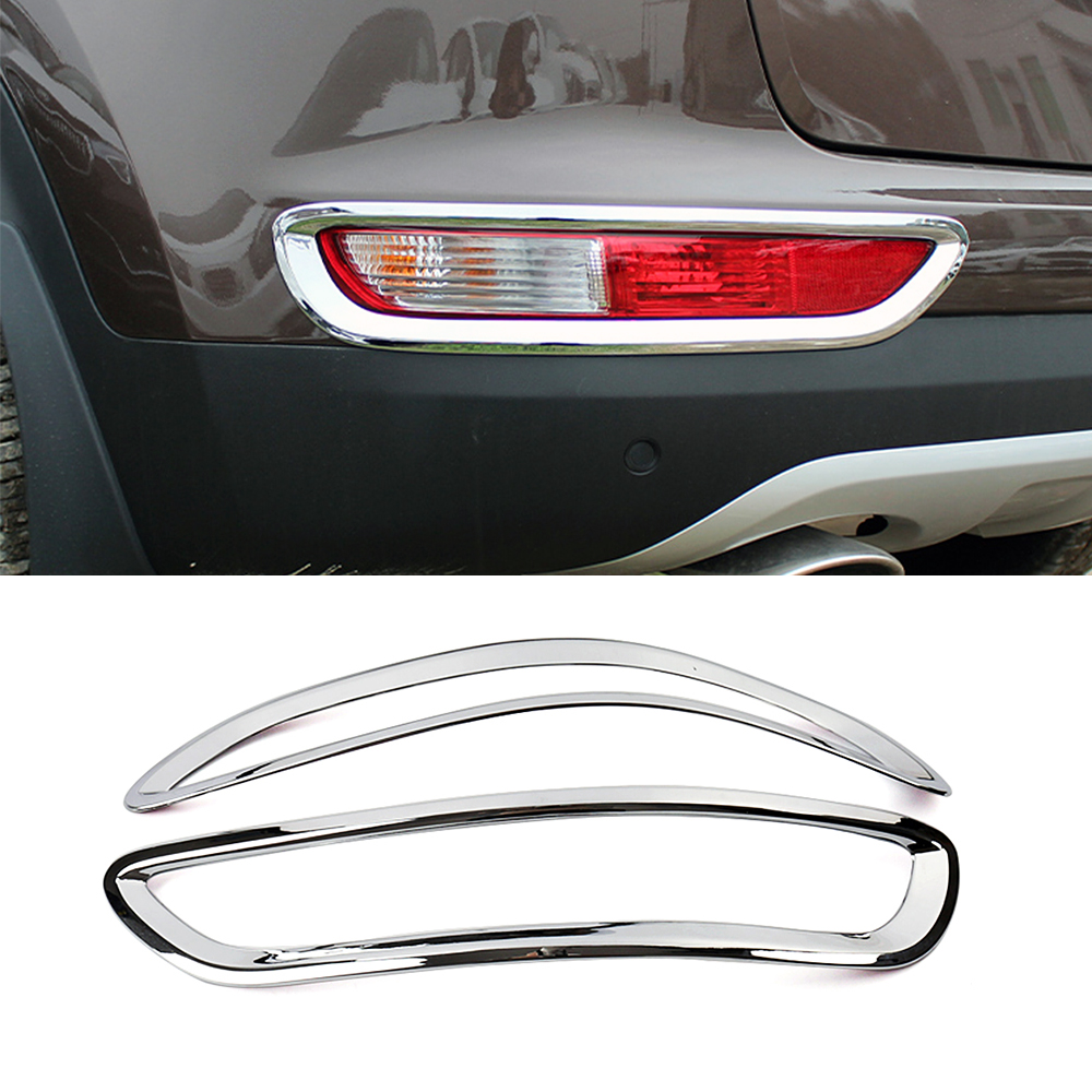 Per Kia Sportage QL 2015-2018 Chrome Posteriore Della Luce di Nebbia Lampada Fendinebbia Trim Telaio di Copertura ABS Decorazione Esterna