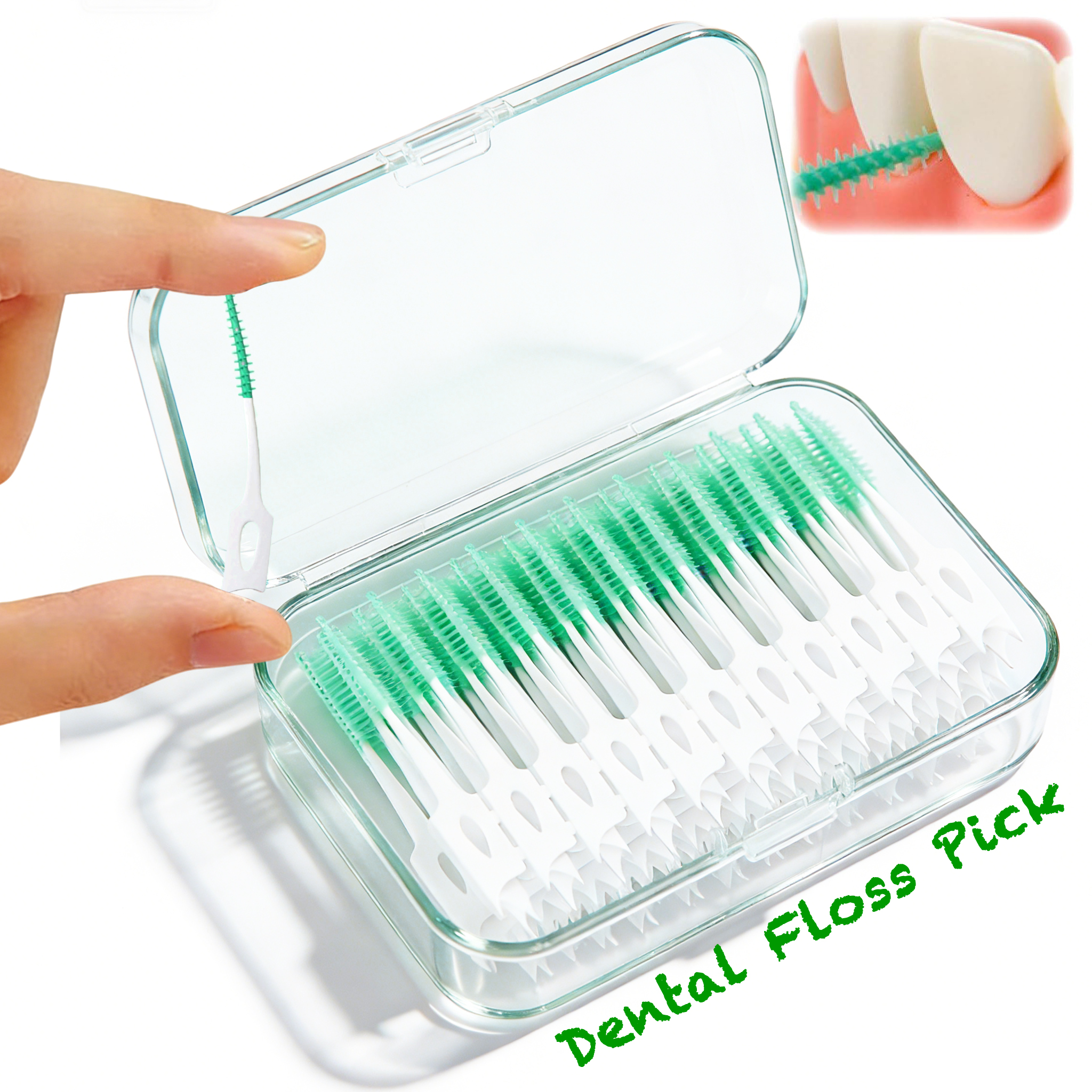 Cepillo Interdental de Grado Alimenticio con Cerdas de Nailon Suave en Forma de L, Limpiador de Espacios Dentales, Removedor de Placa para Adultos, Herramienta de Higiene Bucal