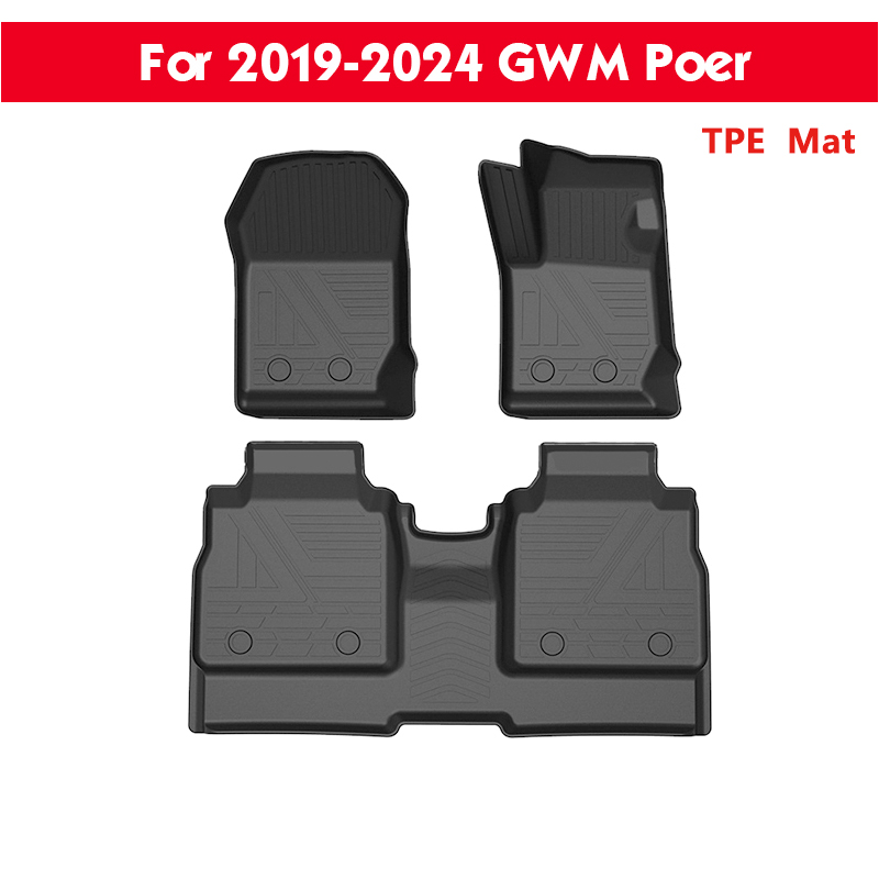 Specific For 2019-2024 GWM Poer TPE Floor Mat Left Right Hand Drive Custom Fit Car Interior Accessories Easy Install and Clean