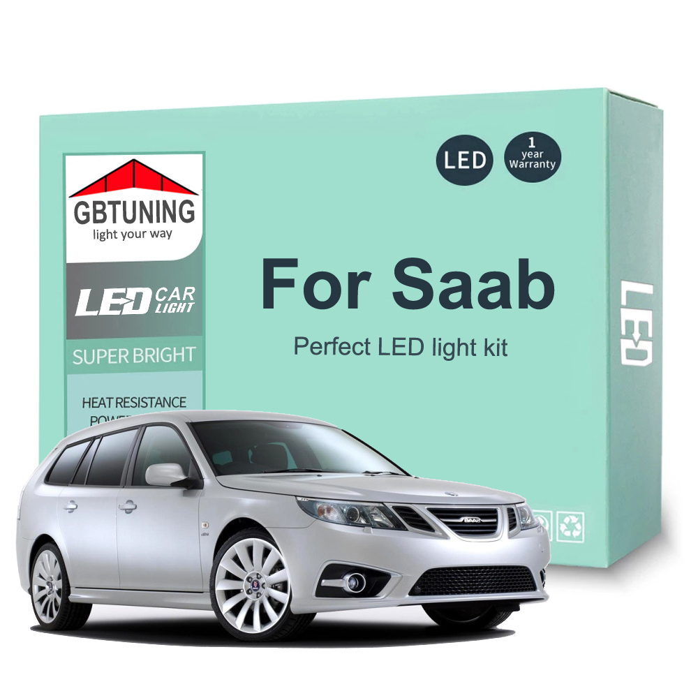 ชุดหลอดไฟ LED ภายในสําหรับ Saab 9-3 9-5 93 95 YS3D YS3F YS3E YS3G 9-2X 9-3X 9-4X 9-7X 92X 93X 94X 97X Aero รถ Canbus