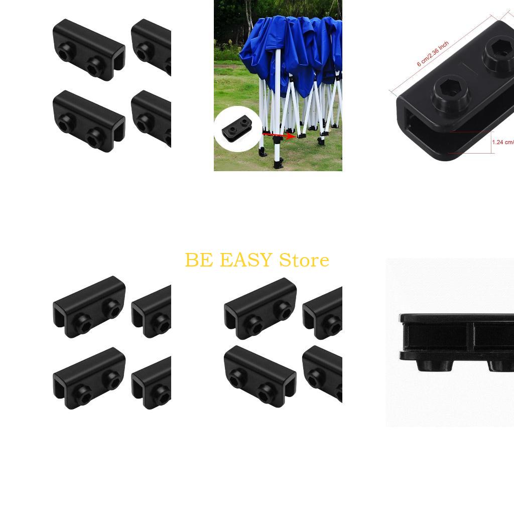 E28F 4 pièces support rectangulaire 2 voies pour tente Gazebo connecteur remplacement pièce rechange support rectangulaire