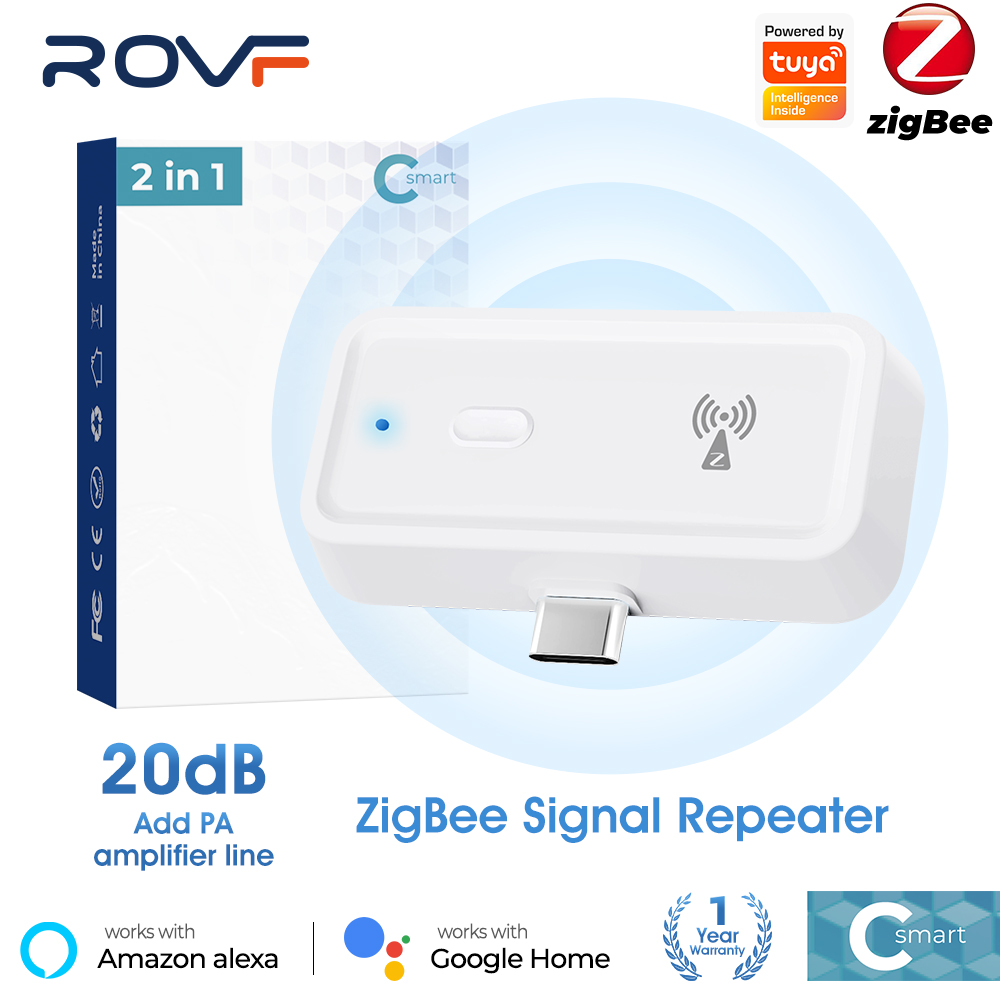 Smart Tuya Zigbee ワイヤレス信号リピーター Type-C 信号アンプは ZigBee ゲートウェイ ハブ スマート ライフ APP で使用できます