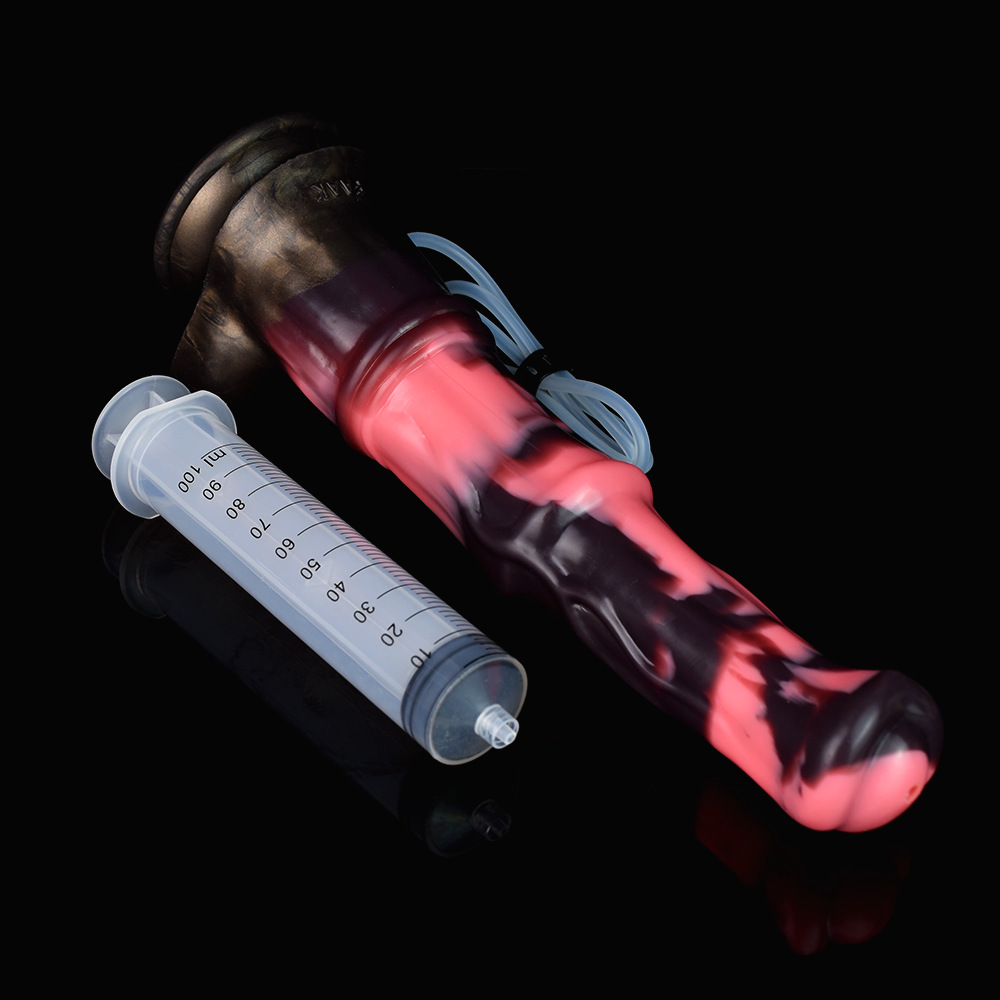 SMMQ Thick Squirting Horse Penis With Suction Cup Soft Silicone Dildo Vaginal Orgasm Female Masturbation Anal Sex Toys