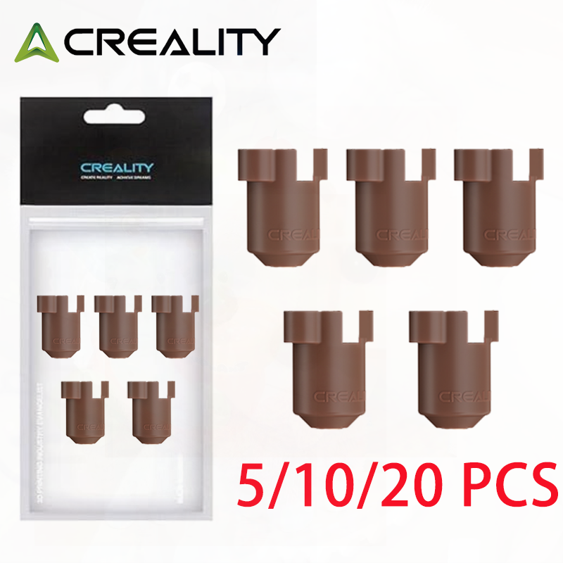 Creality K1C siliconen sokken, officiële V3 KE siliconen hoes, K1SE verwarmingsblokhoes bruin voor Creality Ender 3 V3/V3 Plus/K1