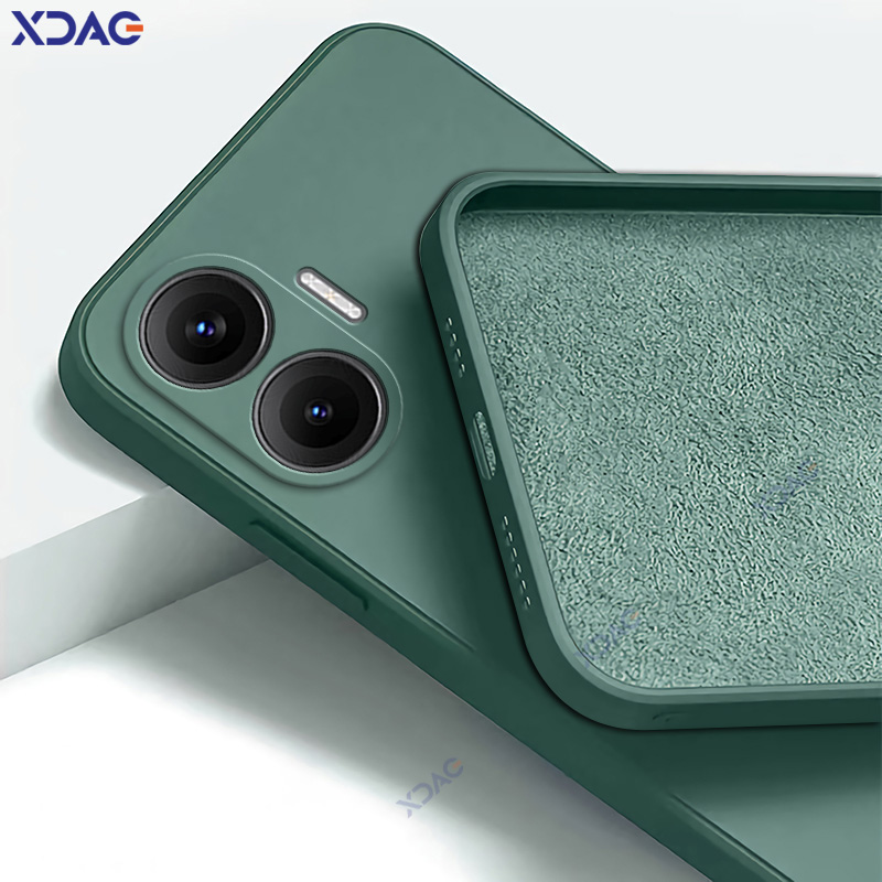 Luxe Snoep Mobiele Telefoons Gevallen voor Xiaomi POCO F7 5G Lens Bescherming POCOF7 Fashion Cover Zachte Vierkante Vloeibare Siliconen Armor coque