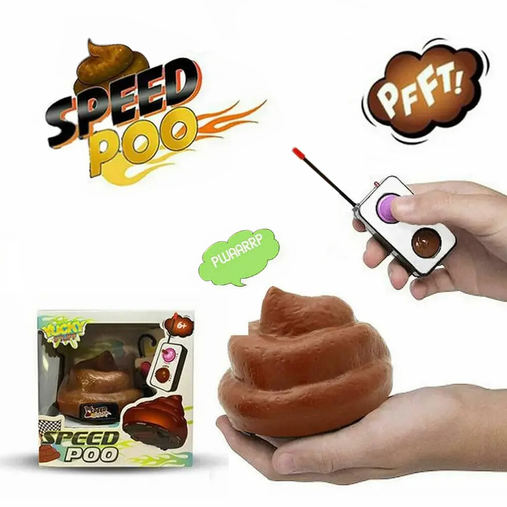 Schneller ferngesteuerter Poop-Auto, urkomisches Witz-Streich-Spielzeug für Kinder, Familienspaß, ideal für Knebelpartys und Geburtstagsfeiern