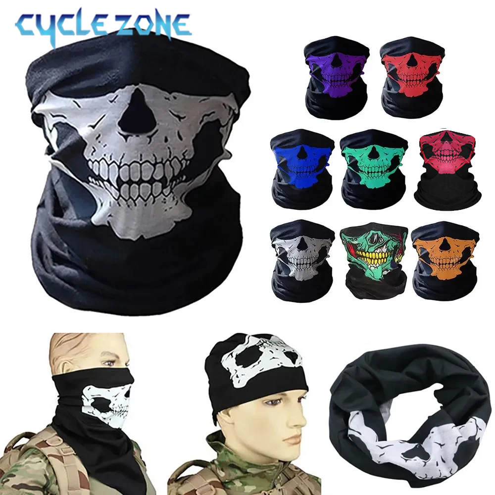 Sommer Radfahren Gesicht Abdeckung Maske Schal Fahrrad Halbe Gesichtsmaske Stirnband Bandana Halloween Spaß Schal Angeln Wandern Reiten Stirnband
