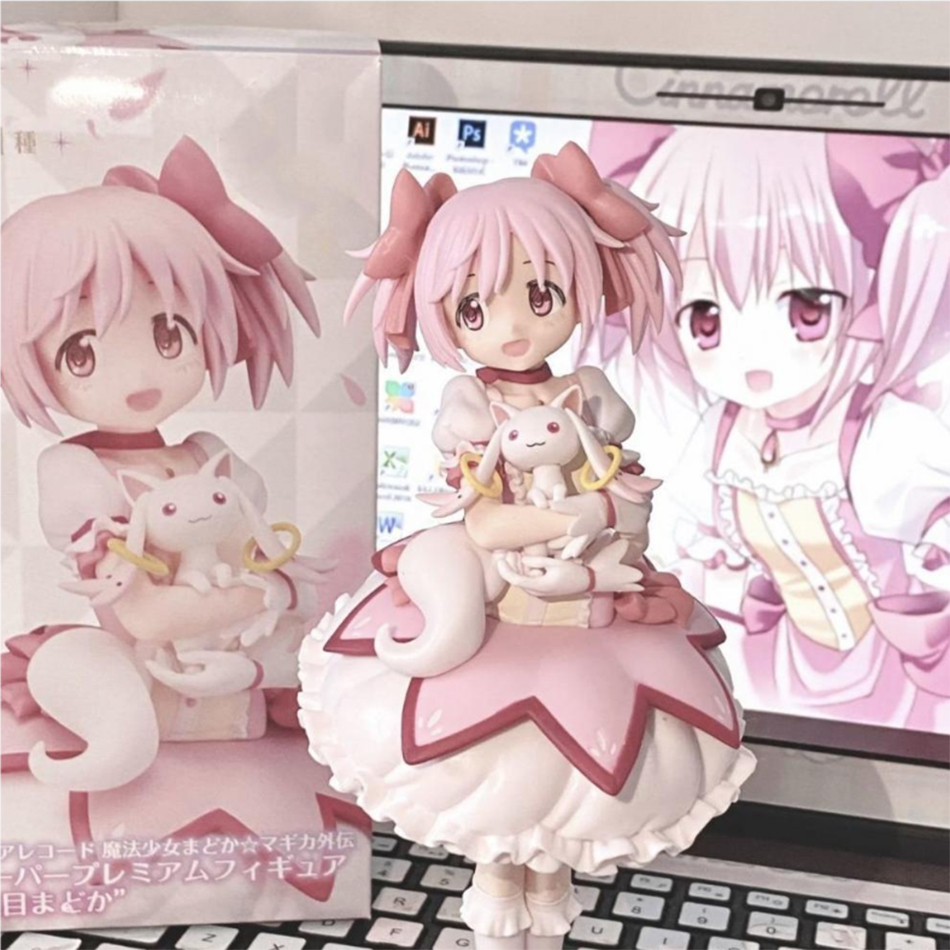 18 CM Puella Magi Madoka Magica Aniem Figura Kaname Madoka Magic Girl PVC Anime Action Figures Modello Anime Cartoon Modello Giocattolo Regalo