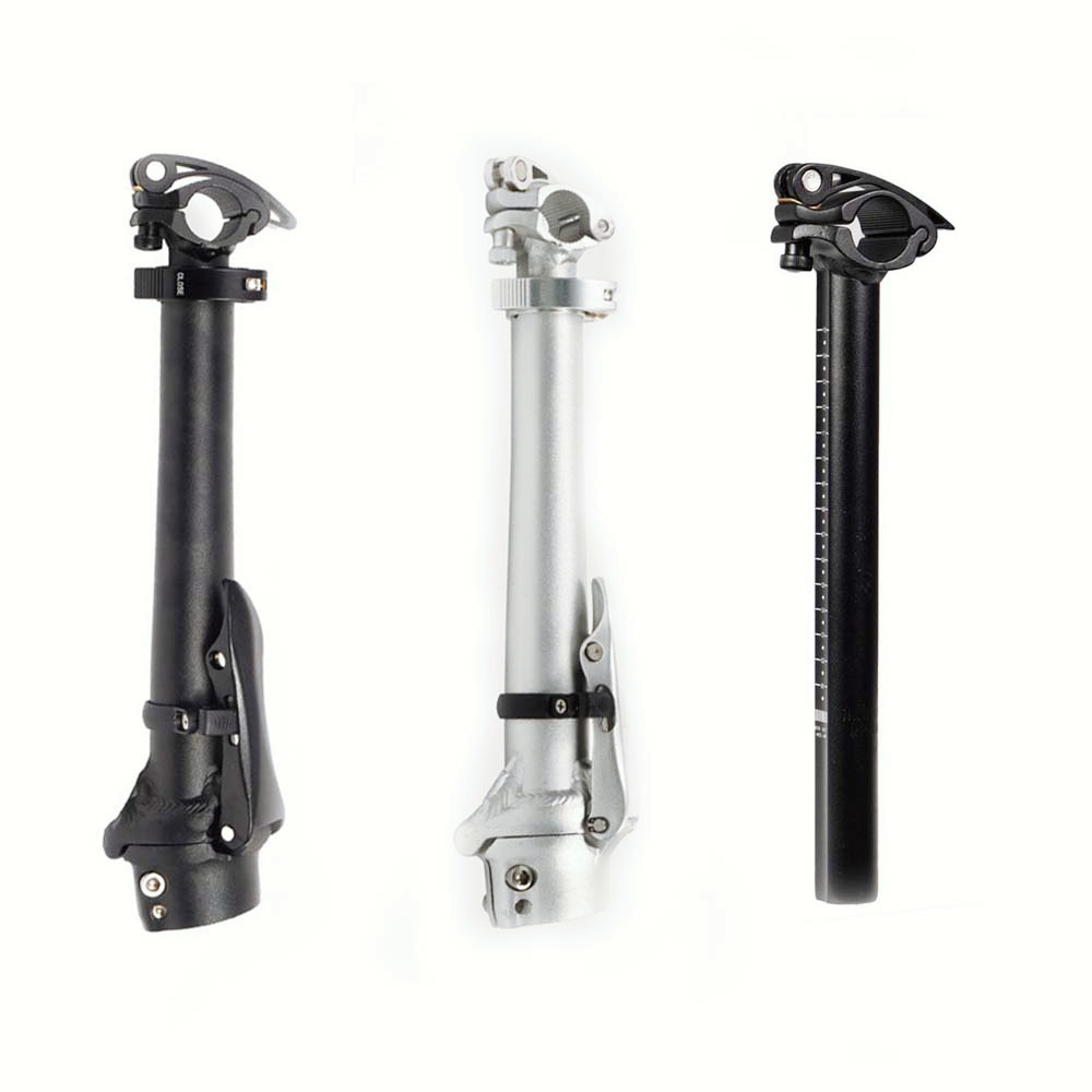 CNCพับจักรยานStemสําหรับDAHON LITEPROคู่ทิศทางTelescopic Stem Handlebar 25.4 มม.28.6 มม.