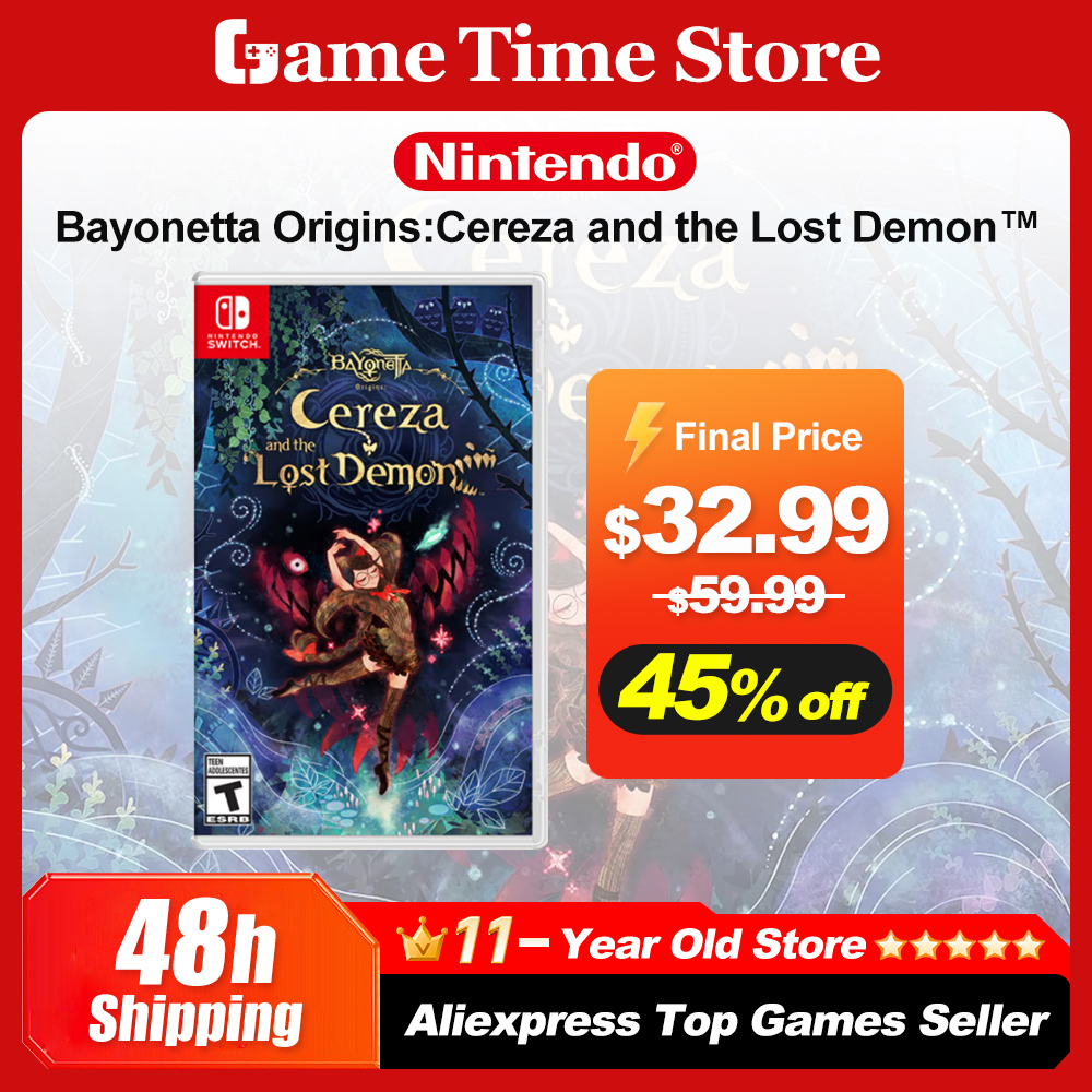 Jeux Nintendo Switch, Bayonetta Origins, Cereza et le démon perdu, Action Adventure Genres, prend en charge 3 modes pour console Switch