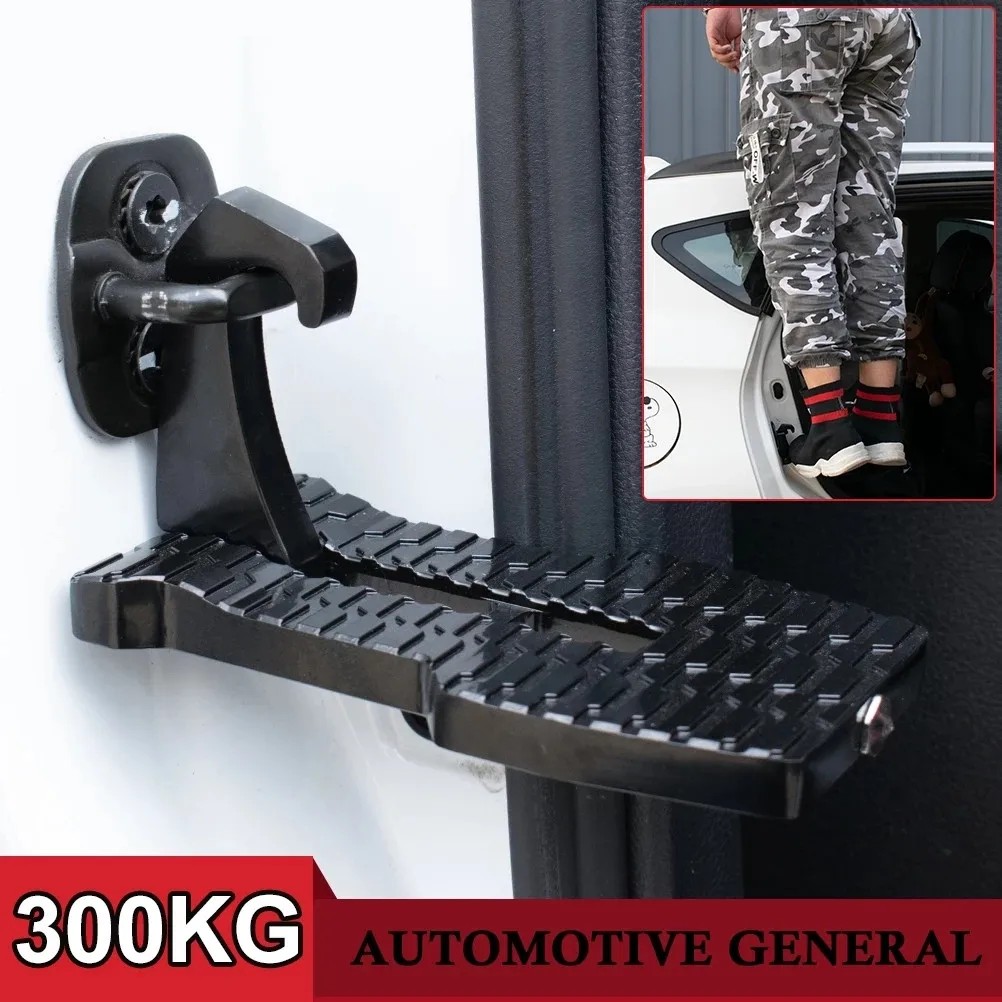 Portaequipajes plegable multifunción para techo de coche, gancho de pestillo Universal, Pedal auxiliar, martillo de seguridad de aleación de aluminio