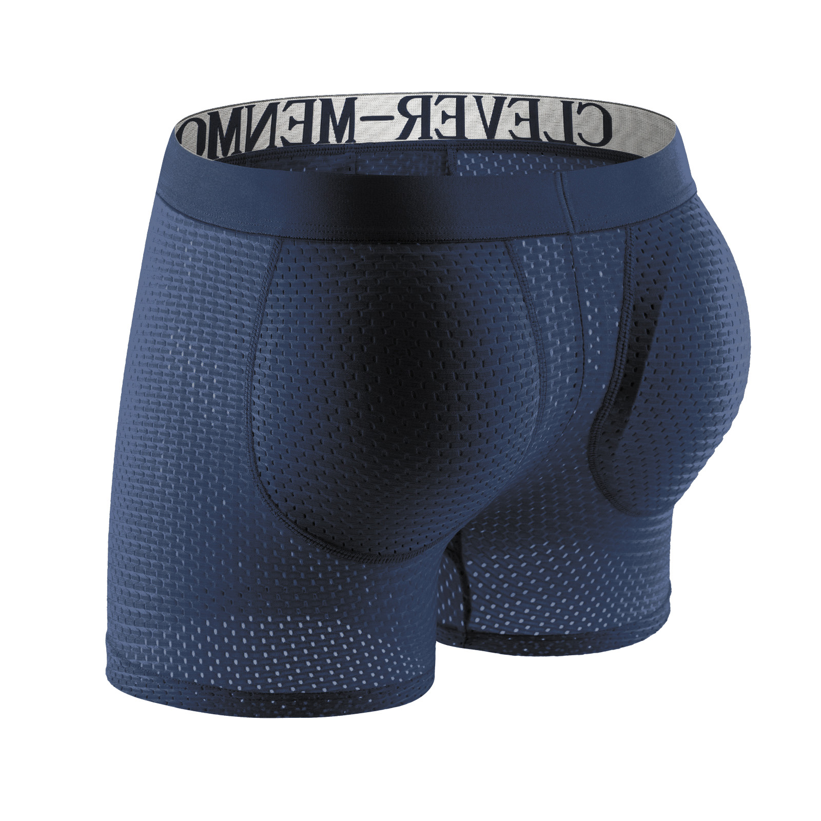 Sexy masculino acolchoado roupa interior homem boxers shorts malha nádegas levantador ampliar bunda push up almofada cuecas pênis bolsa calcinha