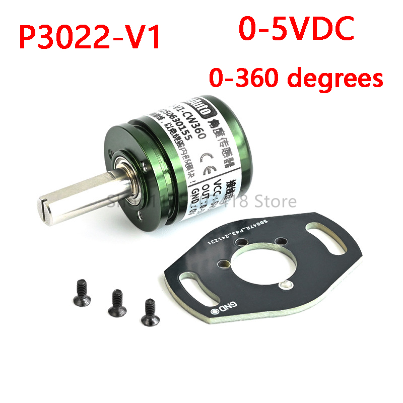 P3022-V1-CW360 Sensor de ángulo Hall giratorio de 5 VCC 0-360 grados magnetismo de círculo completo 0-5 salida NUEVO