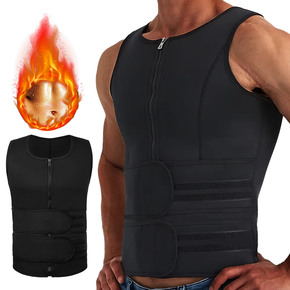 Chemise amincissante pour homme, sous-vêtement de sumanquer, effet sauna, brûle les graisses