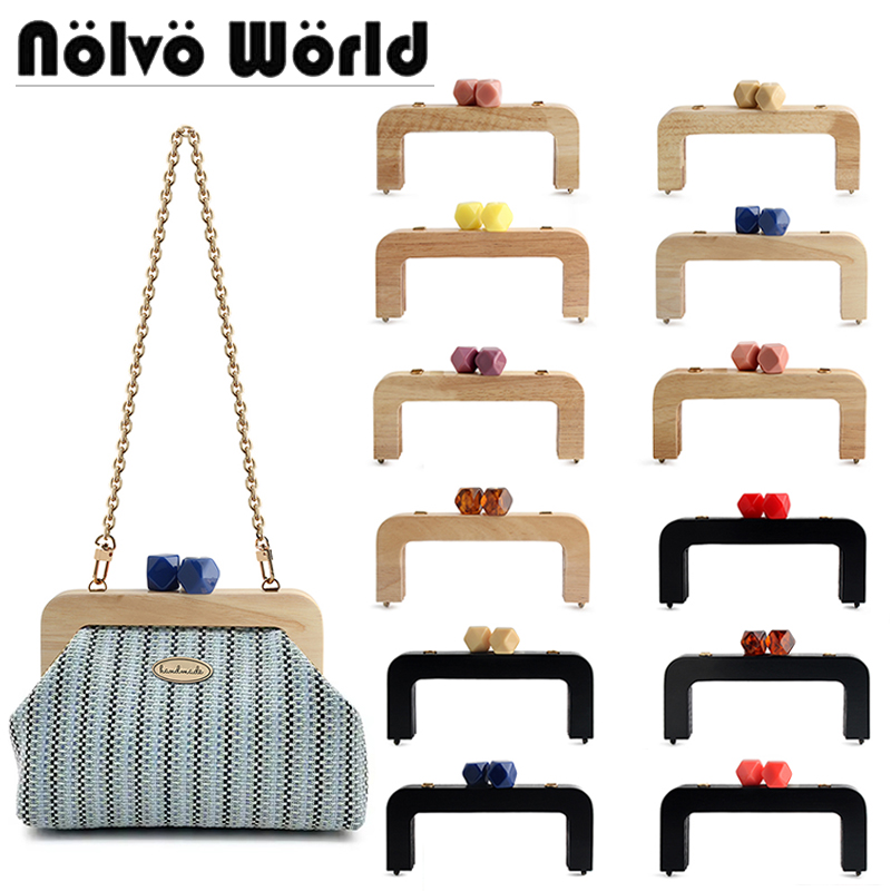 Nolvo World 1/2/5 шт. Деревянные ручки для сумок ручной работы, сменные, цельные, для сумок-тоут, связанных крючком, своими руками
