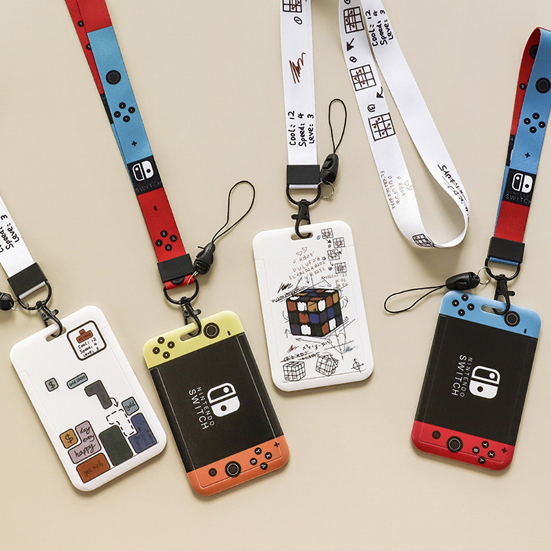 Ins Paar Modelle niedlichen transparenten Lanyard Karten halter Inhaber Student Ausweis für Pass karte Kreditkarten gurte Schlüssel ring Geschenk
