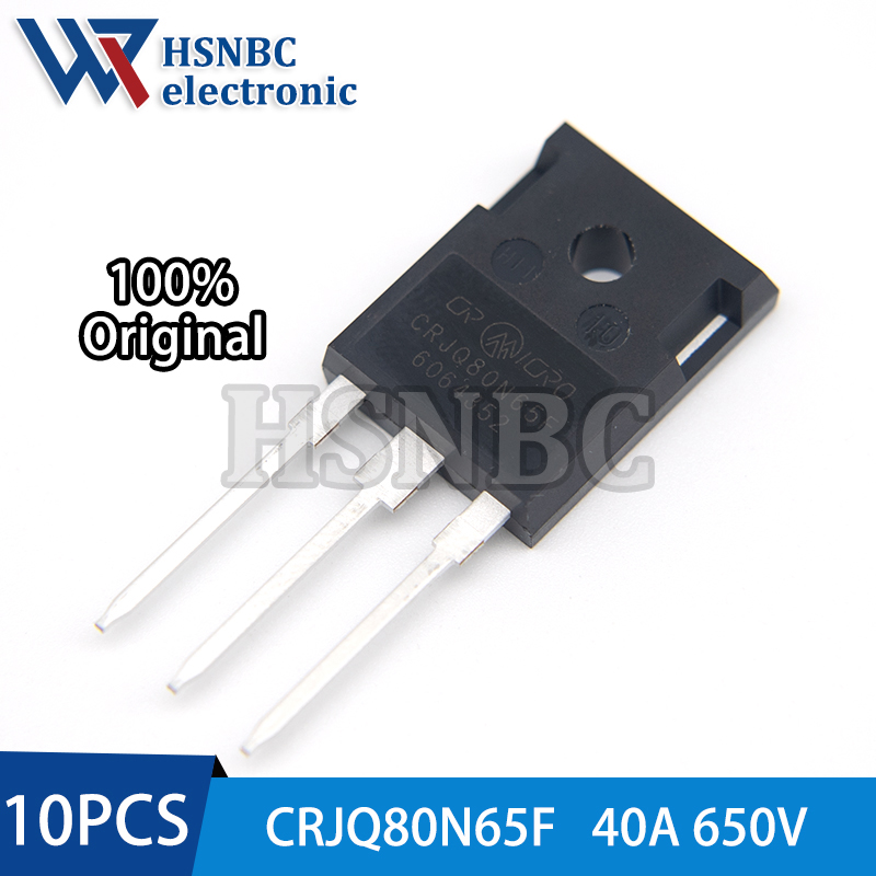 10 шт. CRJQ80N65F 80N65 TO-247 40A 650V N-канальный силовой MOSFET-транзистор, 100% новый оригинал