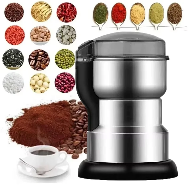 Molinillo Eléctrico de 400W para café, cocina, granos, cereales, nueces, especias, granos, máquina trituradora multifuncional para molinillos de café caseros