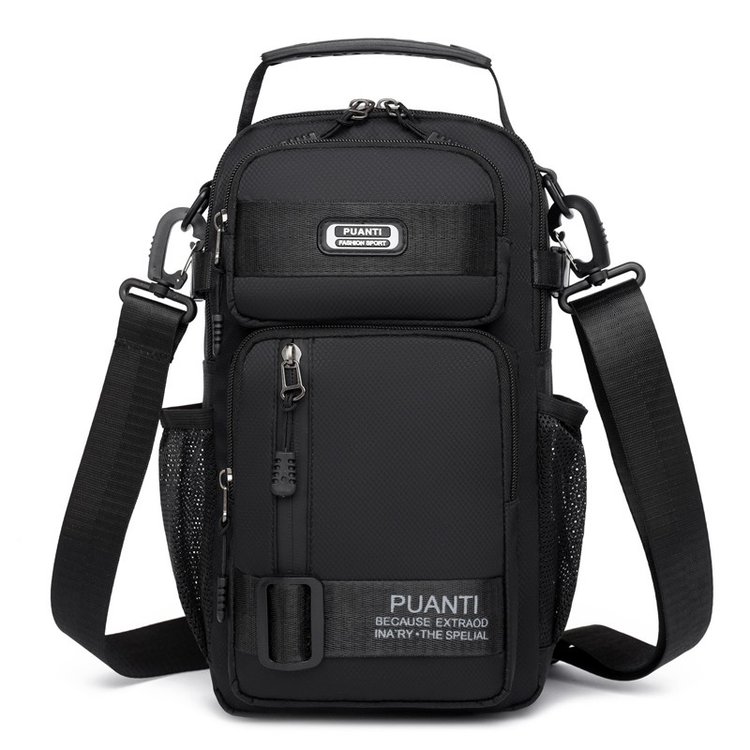 2024 New Men's Crossbody Chest Bag Lightweight Travel Sports Bapa Ox Cloth Zipper Closure Casual Sle Multifunctional
