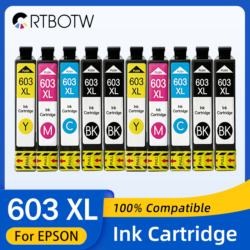 603XL Ink cartridge For Epson T603 T603XL T 603 Compatible WorkForce WF-2810DWF WF-2830DWF WF-2835DWF WF-2850DWF Printer XL