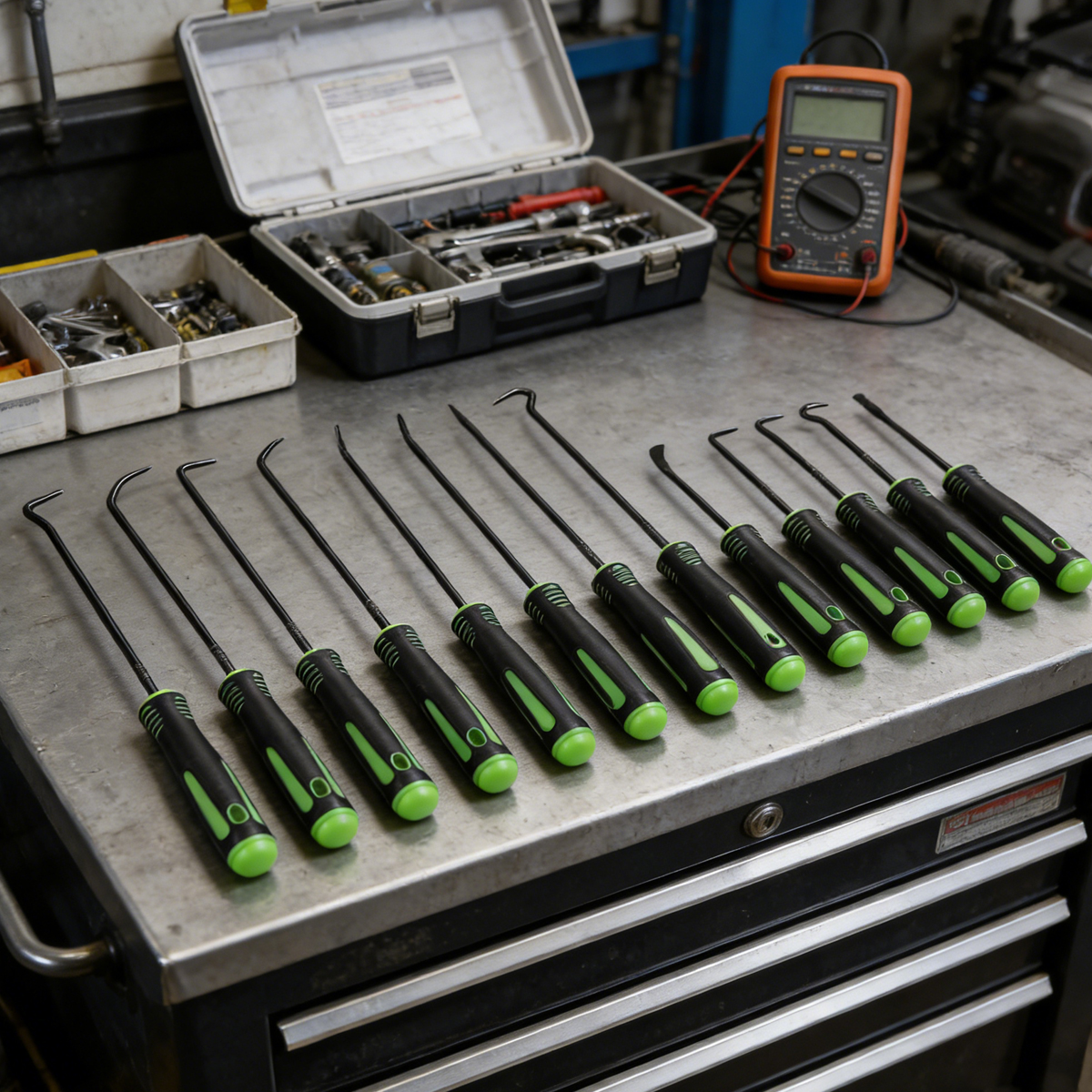 Set di Ganci e Strumenti di Precisione per Auto, Kit Professionale per Smontaggio Meccanico, Attrezzi per Meccanici e Forniture per Veicoli