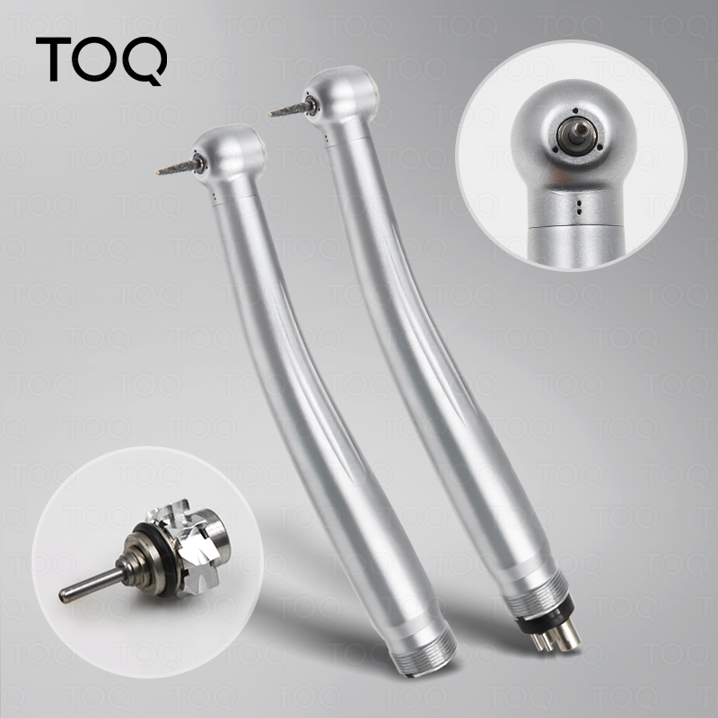 TOQ High Speed Dental Turbine Handstück Keramiklager ≥360K RPM Druckknopfffutter mit Einzelwasserspray für Zahnklinik