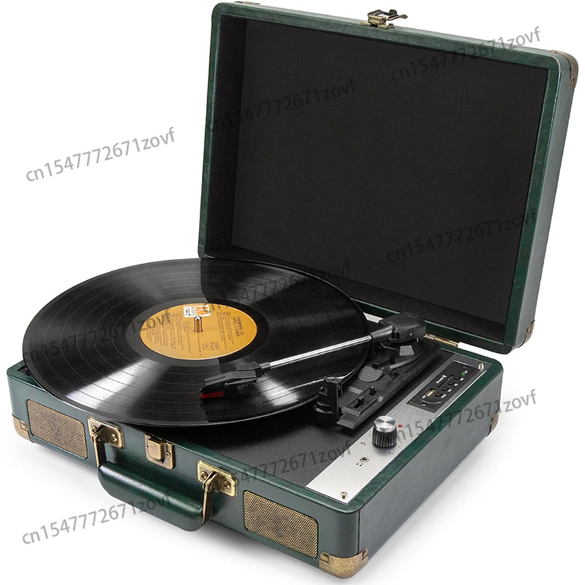 Retro vinylplaat elektromechanische draaitafel fonograaf woonkamerdecoratie antieke stereo voor thuisgebruik Ruby Stylus