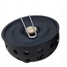 Olla Multifuncional Integrada para Exteriores, Cocina Portátil de Gas para Acampar, Ideal para Cocinar y Freír en Picnics