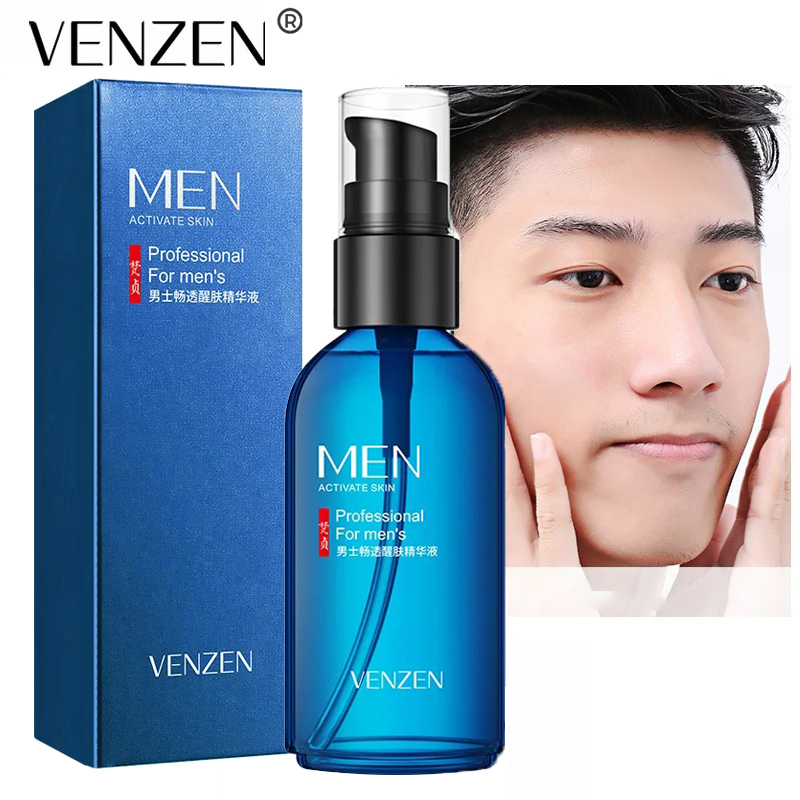 50ml Arbutin Men Anti-Wrinkle Face Serum Oil Control Shrink Pores Essence Brighten Whitening Hyaluronic Moisturizing Skin Care