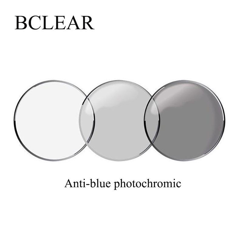 1.56 Asp Index Prescription Anti-blue Computer Phone Photochromic Sun Lenses Chameleon Gray Myopia Presbyopia Astigmatism Lens