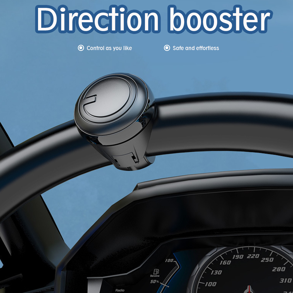 Drehbarer Lenkrad-Booster-Spinnerknopf, 360-Grad-Drehung, Metalllager, elektrischer Griff, kugelförmig, geeignet für alle Autos