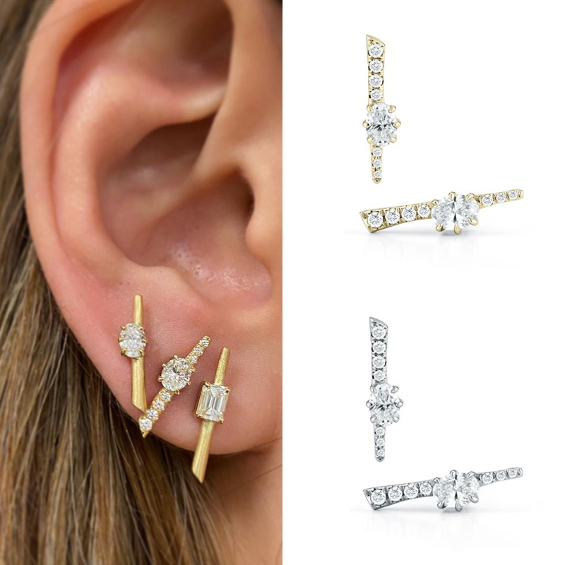 Crmya brincos exclusivos banhados a ouro cz para mulheres zircônia cúbica pendientes boho joias de moda de luxo