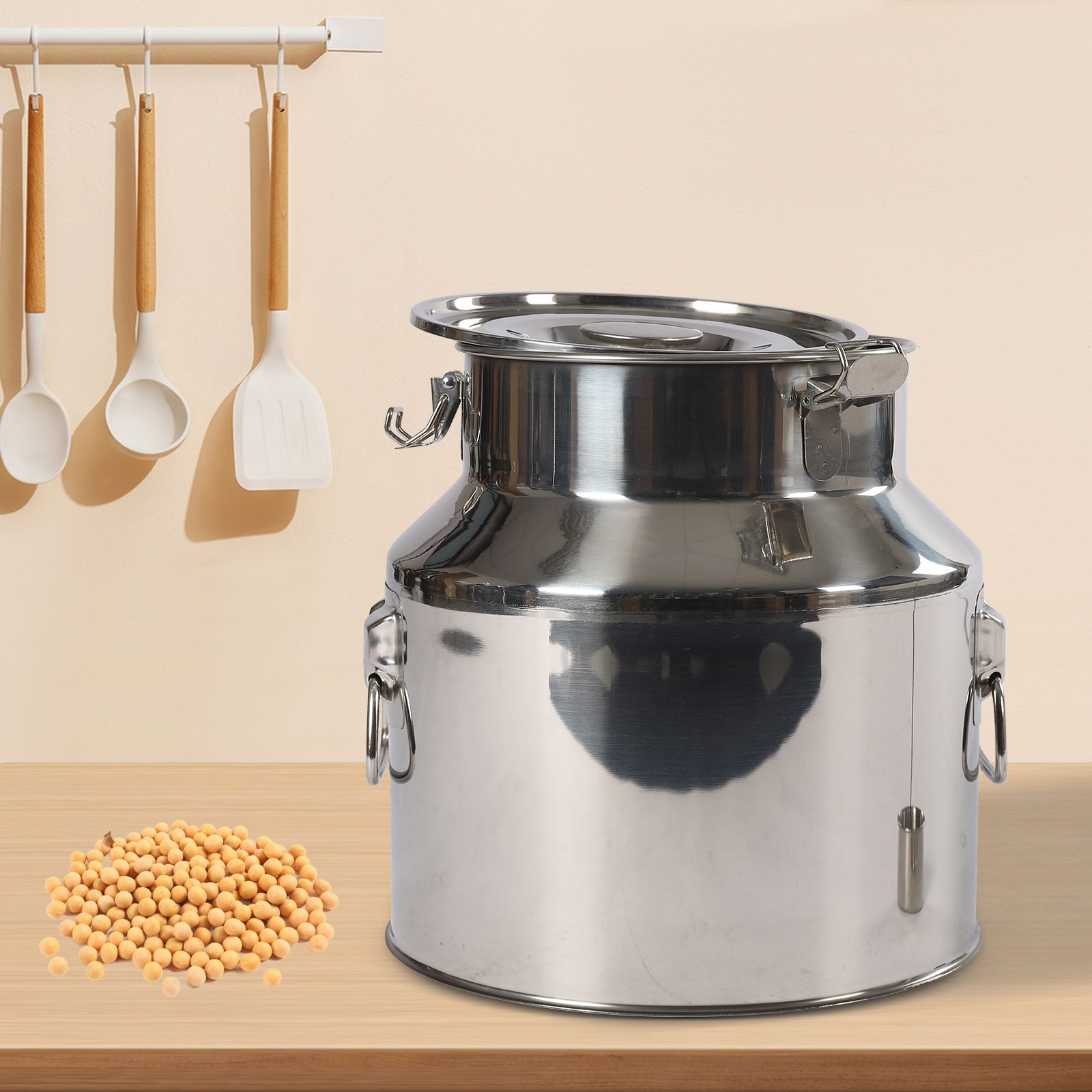 Edelstahl fass Edelstahl fermenter Home Brewing Weinbier Herstellung Trommel Lagerung Öl Reiswasser fass