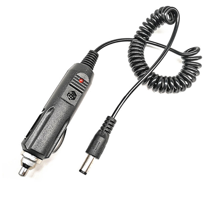 Portable Car Charger For Walkie Talkie DC 12V For Baofeng Two Way Radio UV-5R UV-5RE UV-82 Charger Extension Cable Socket Cord