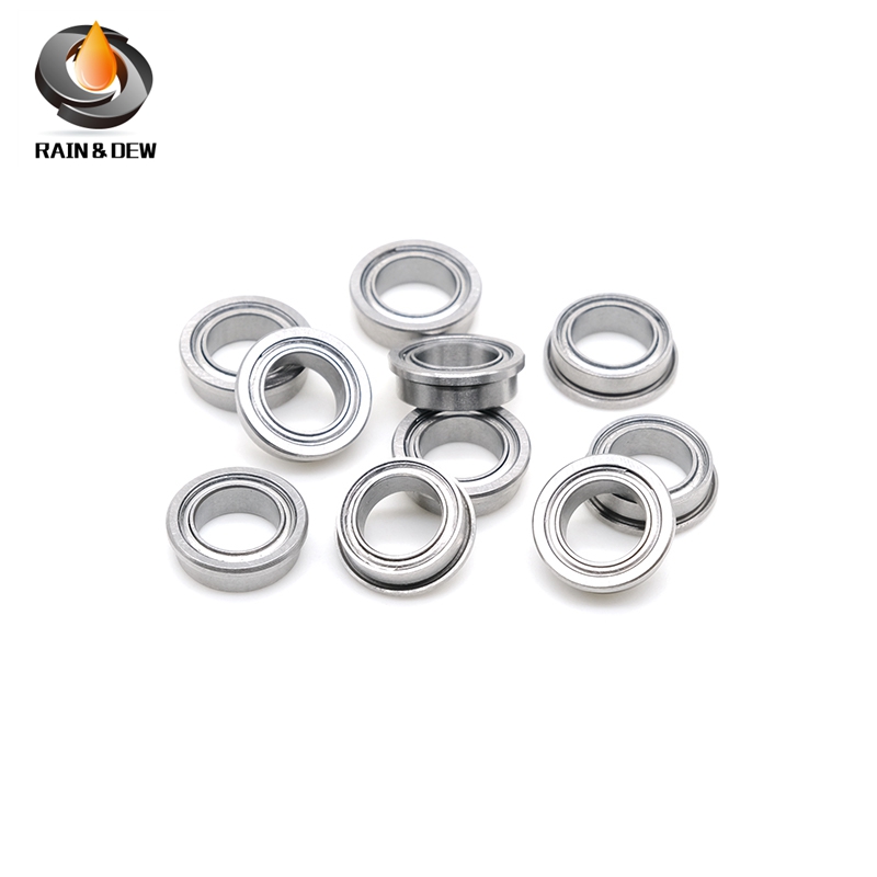 10 Buah FR168ZZ 6.35x9.525x3.175mm, FR144ZZ 3.175X6.35X2.779mm, FR156ZZ 4.762X7.938X3.175mm Bantalan Bola Flange ABEC-9