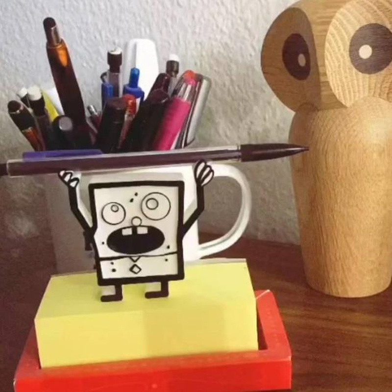 Держатель для карандашей с 3D рисунком, держатель для карандашей, офисный Настольный органайзер, Офисная стойка