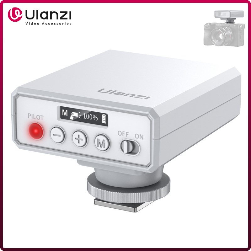 Ulanzi F12 Flash de câmera Speedlite 5600K Luz de flash na câmera Suporte de sapata padrão para Sony Canon Nikon Panasonic Olympus