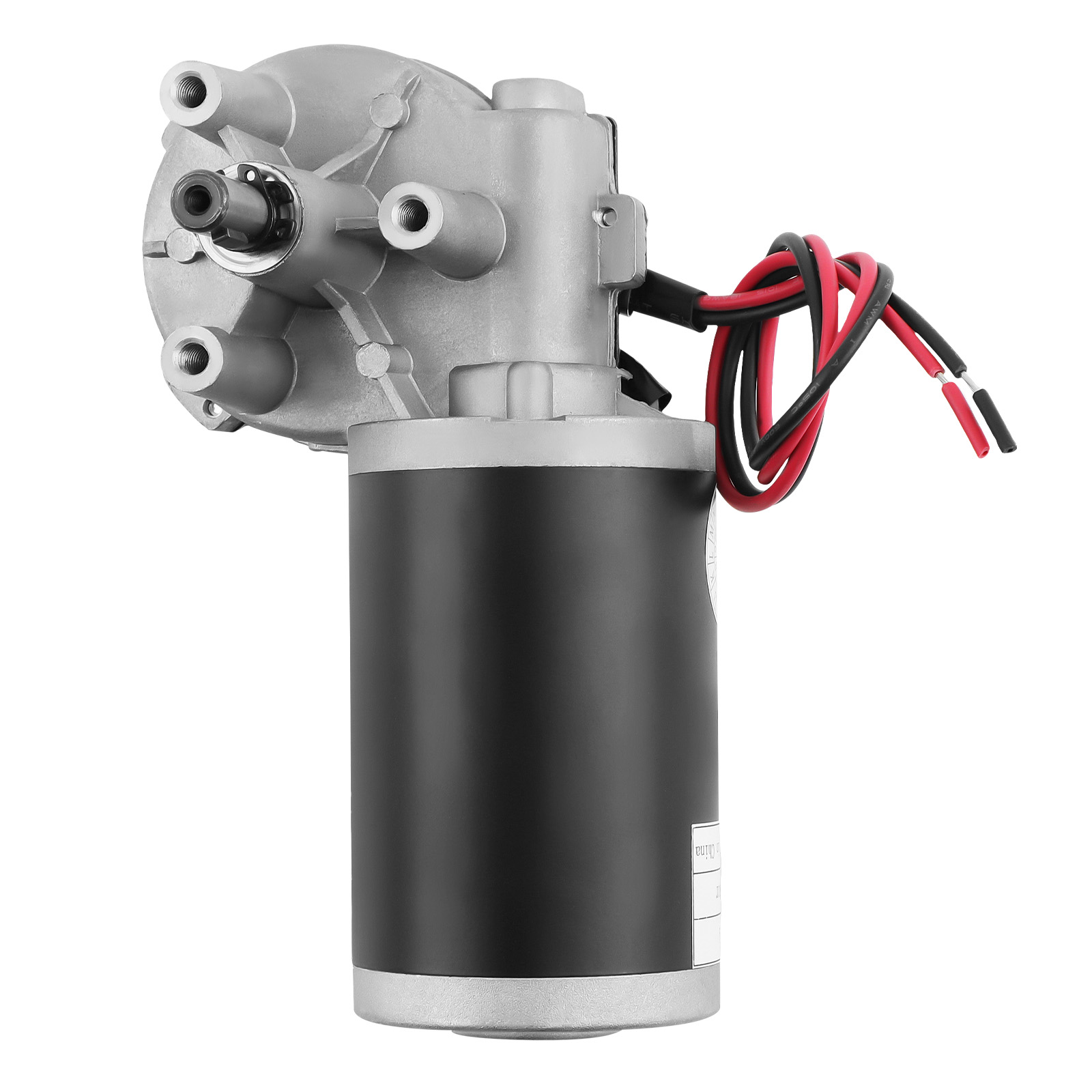 24V 45W omkeerbare wormwielmotor, snelheidsreducerende elektrische versnellingsbakmotor met hoog koppel