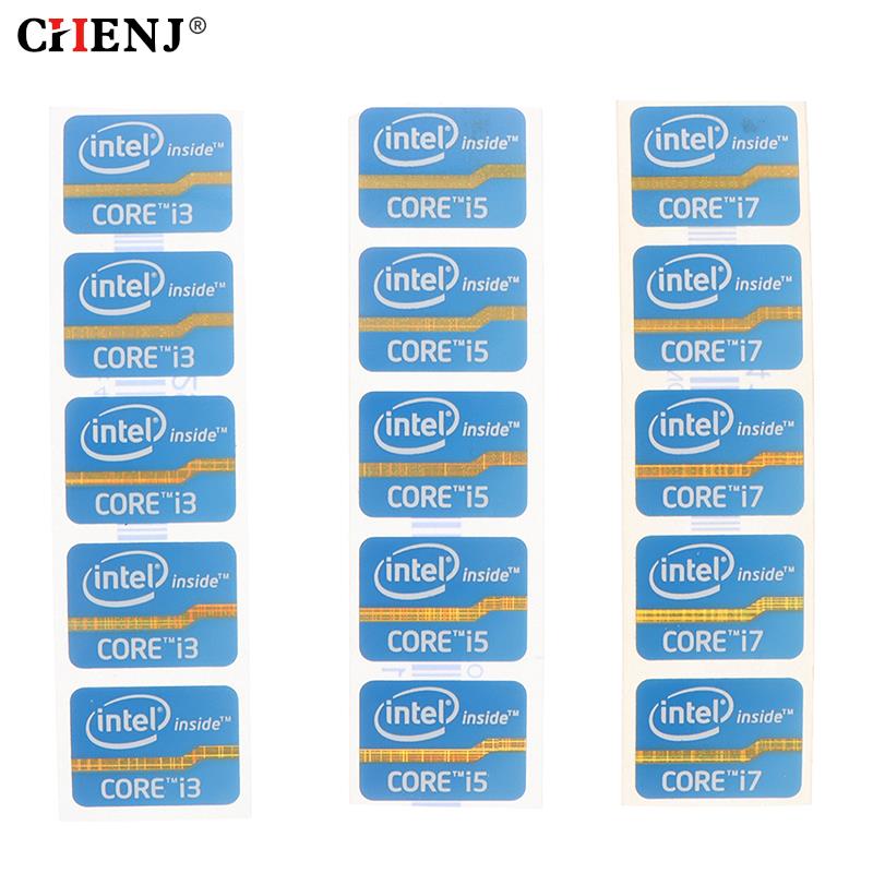 Mini pegatina DIY para Cpu de 4. ª generación, Intel Core I3, I5, I7, I9, etiqueta con logotipo, decoración de ordenador portátil, 1 pieza, 5 piezas