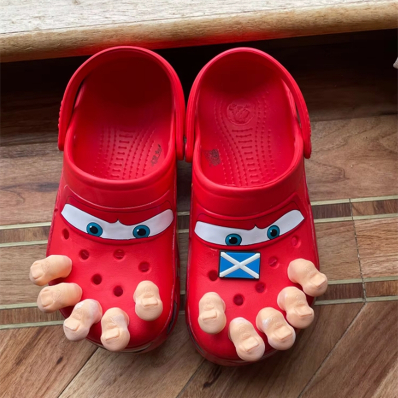 นิ้วเท้าใหญ่น่าดึงดูดชุด5ชิ้นยอดนิยมสำหรับอุปกรณ์ Crocs ตลกปล่อยนิ้วเท้าของคุณของขวัญสำหรับเพื่อน