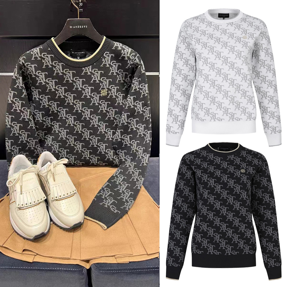 ST ANDREWS ¡Suéter de punto para mujer exquisito y encantador! Ropa de golf de diseño moderno, nuevo estilo, ¡lujo deportivo!