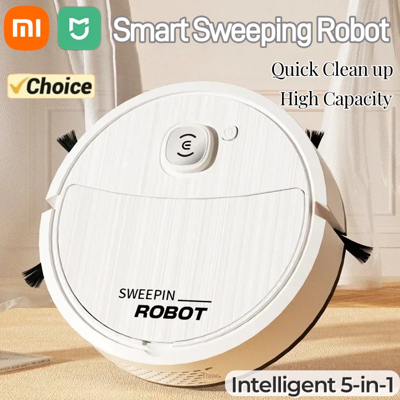 Xiaomi-Robot de barrido automático inteligente 5 en 1, Mini Aspiradora Robótica para el suelo del hogar, recargable por USB, aspirador fuerte