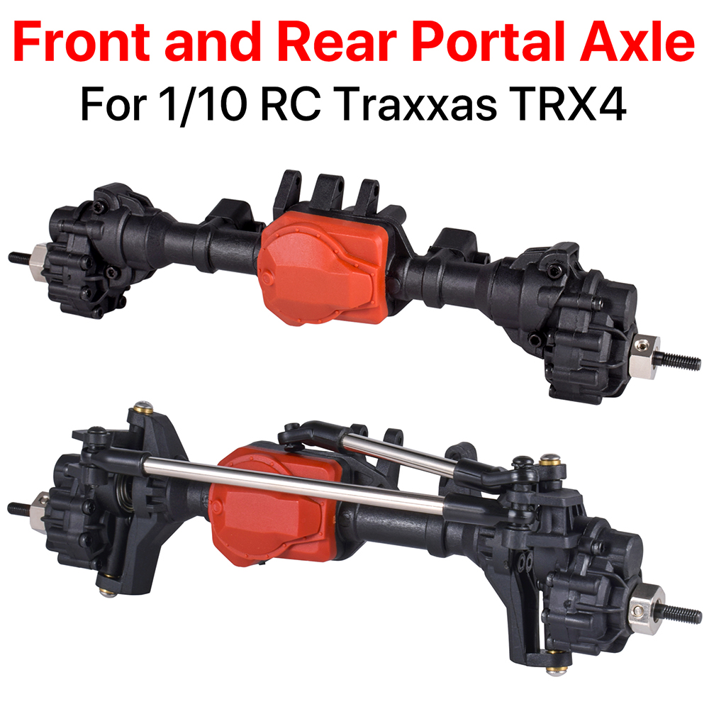 Austarhobby eixos portal dianteiro e traseiro para rc traxxas trx4 1/10 rock crawler carro substituir atualizações peças para axial scx10i scx10i