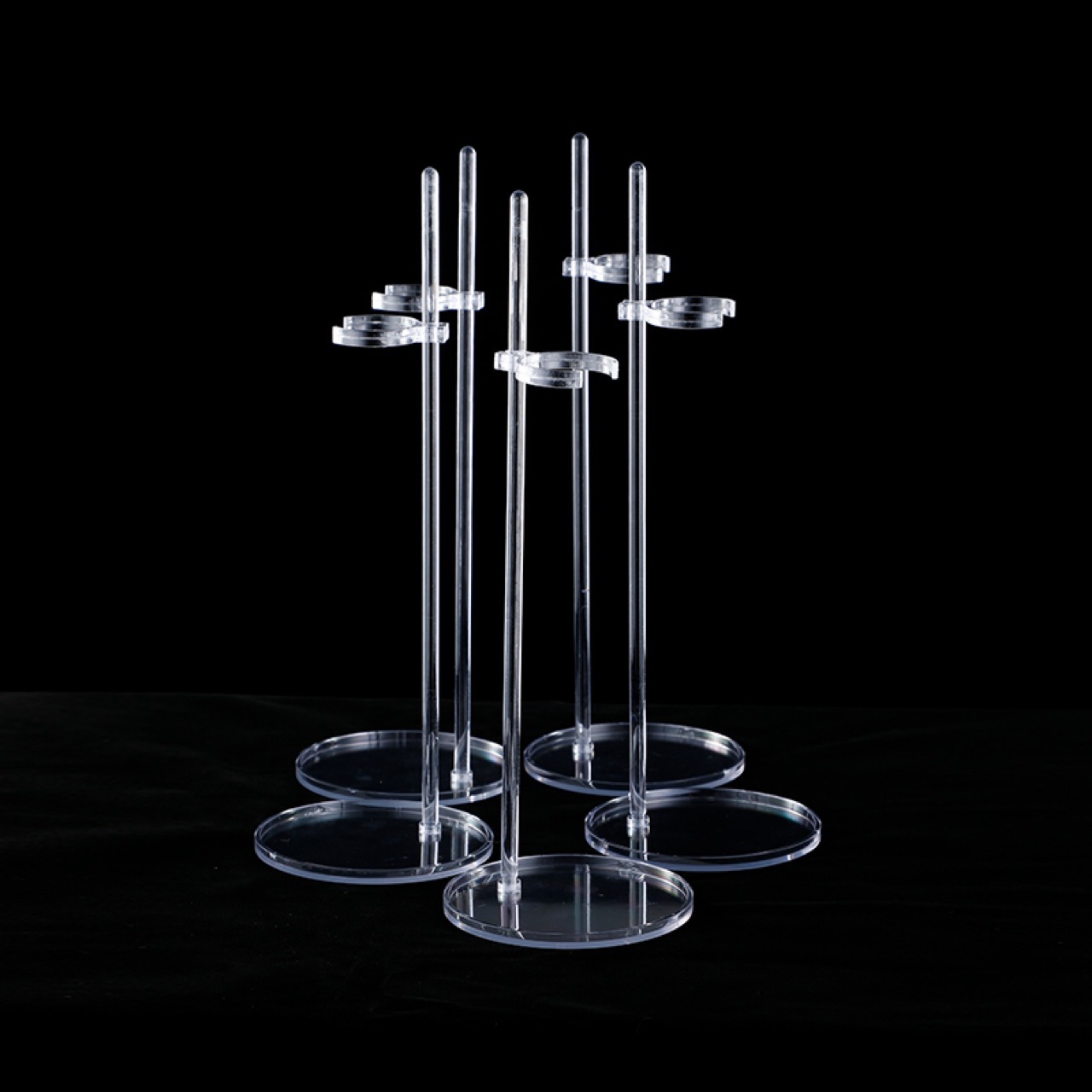 Soporte acrílico para muñeca, soporte transparente de 30cm para exhibición de figuras, soporte para pie y cintura, para espectáculo de juguetes para muñecas 1/6, 5/10 Uds.