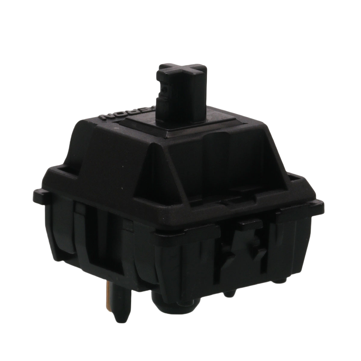  Gateron Oil King 2.0 commutateurs linéaires-clavier de jeu mécanique MX 5 broches pré-lubrifié 55g, ressort long plaqué noir pour Precisi