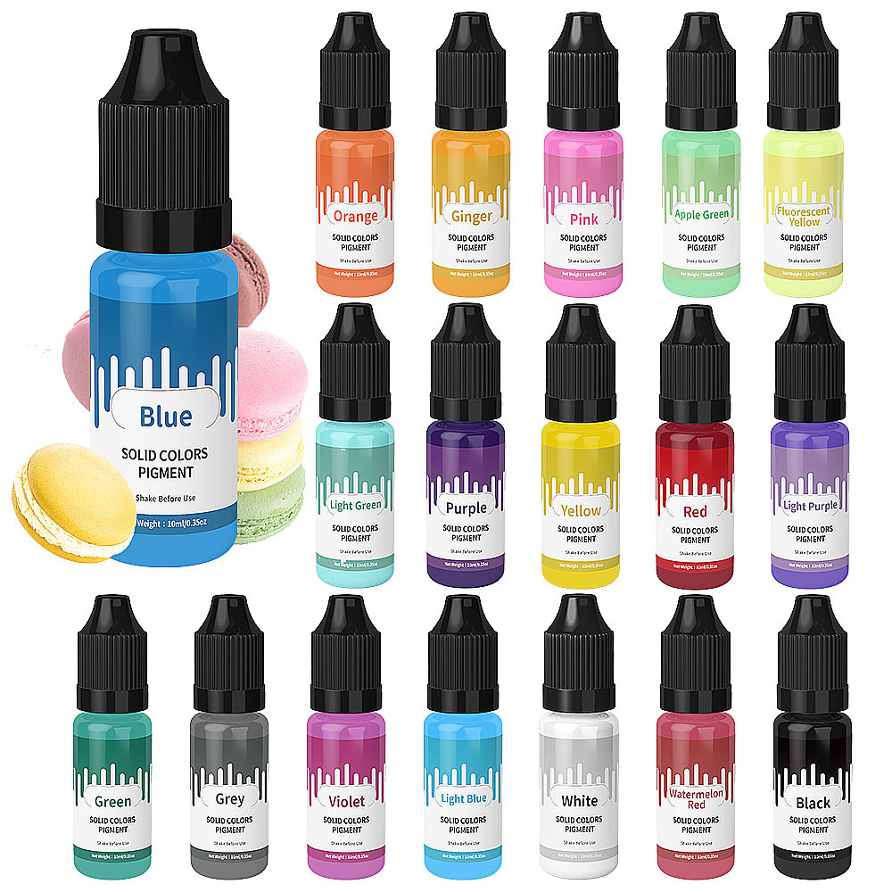 Pigmentos de resina epoxi de Color sólido, líquido colorante, tinte de resina DIY para moldes de resina, manualidades hechas a mano, fabricación de joyas, 10ml
